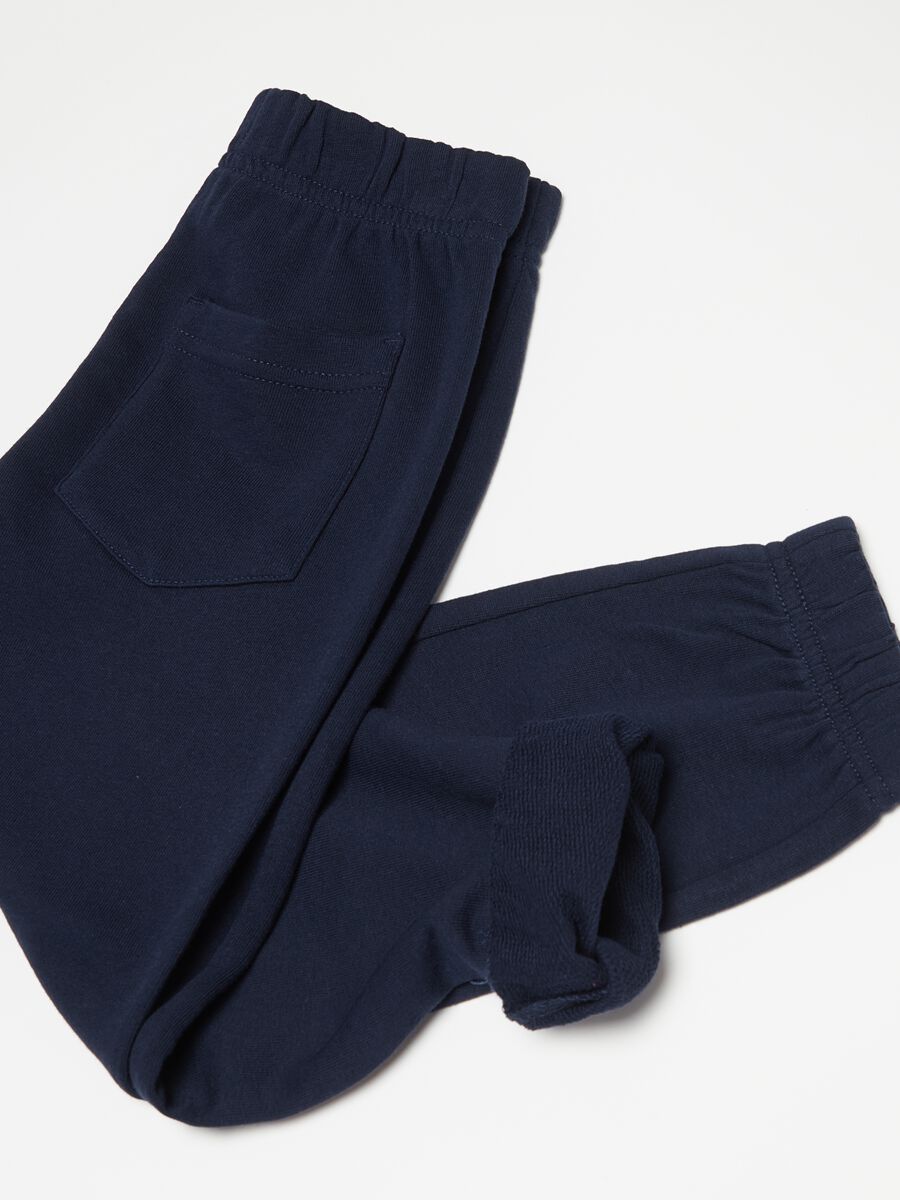 Fleece joggers with elasticated edging_2