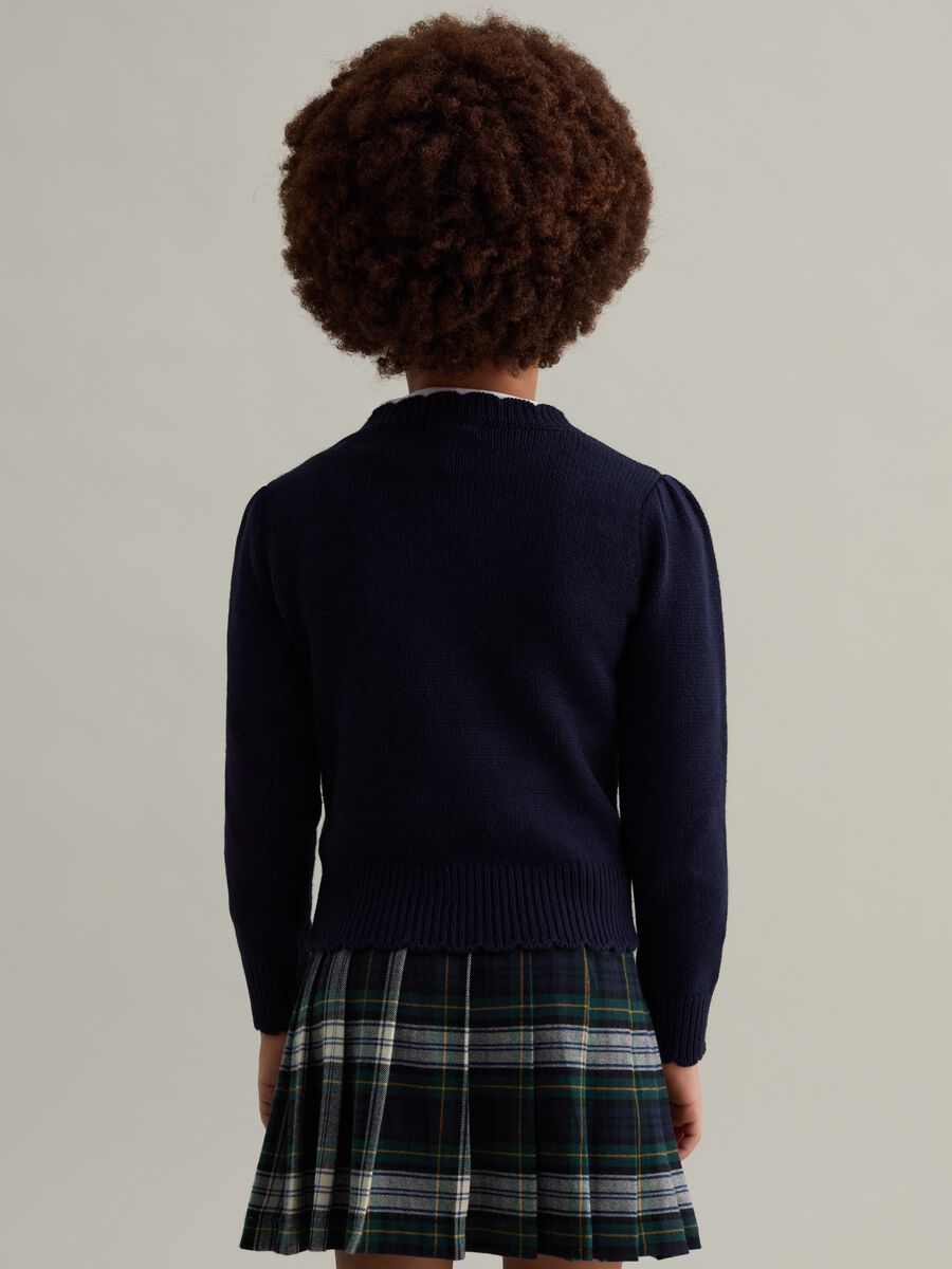 Pullover with jacquard tiger design_1