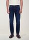 Dark blue slim-fit jeans in a cotton-viscose blend_1