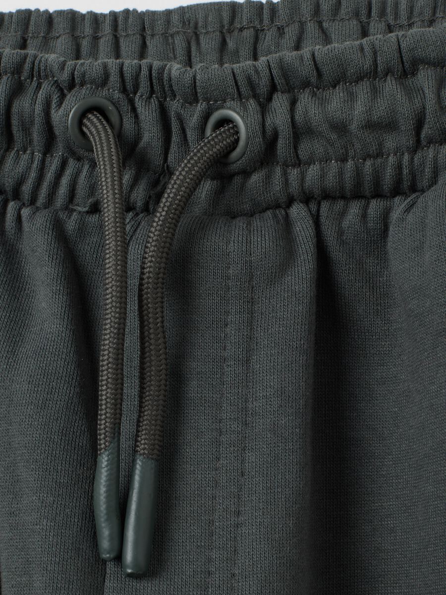 Grey pure cotton kids jogger trousers_2