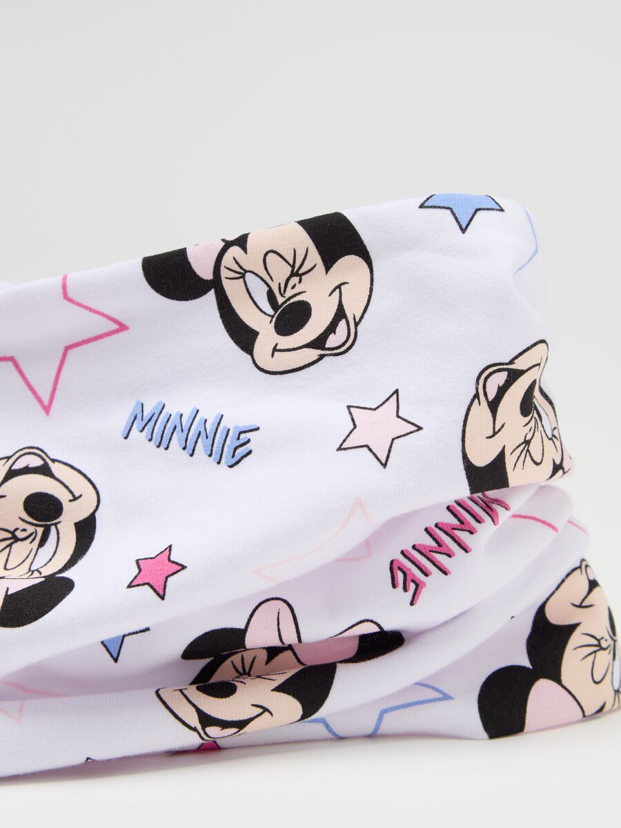 Jersey neck warmer with Minnie Mouse print_2