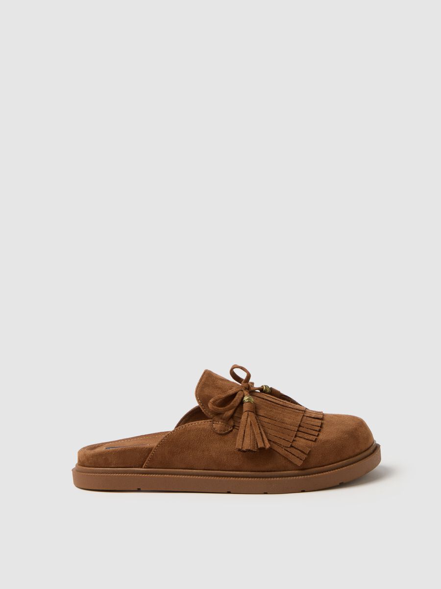 Brown Fringe Loafers_0