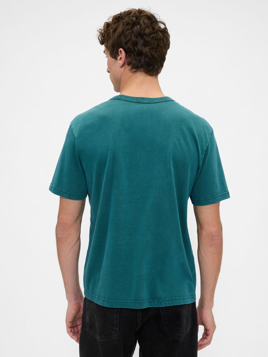 Green Cotton Short Sleeve T-shirt_1
