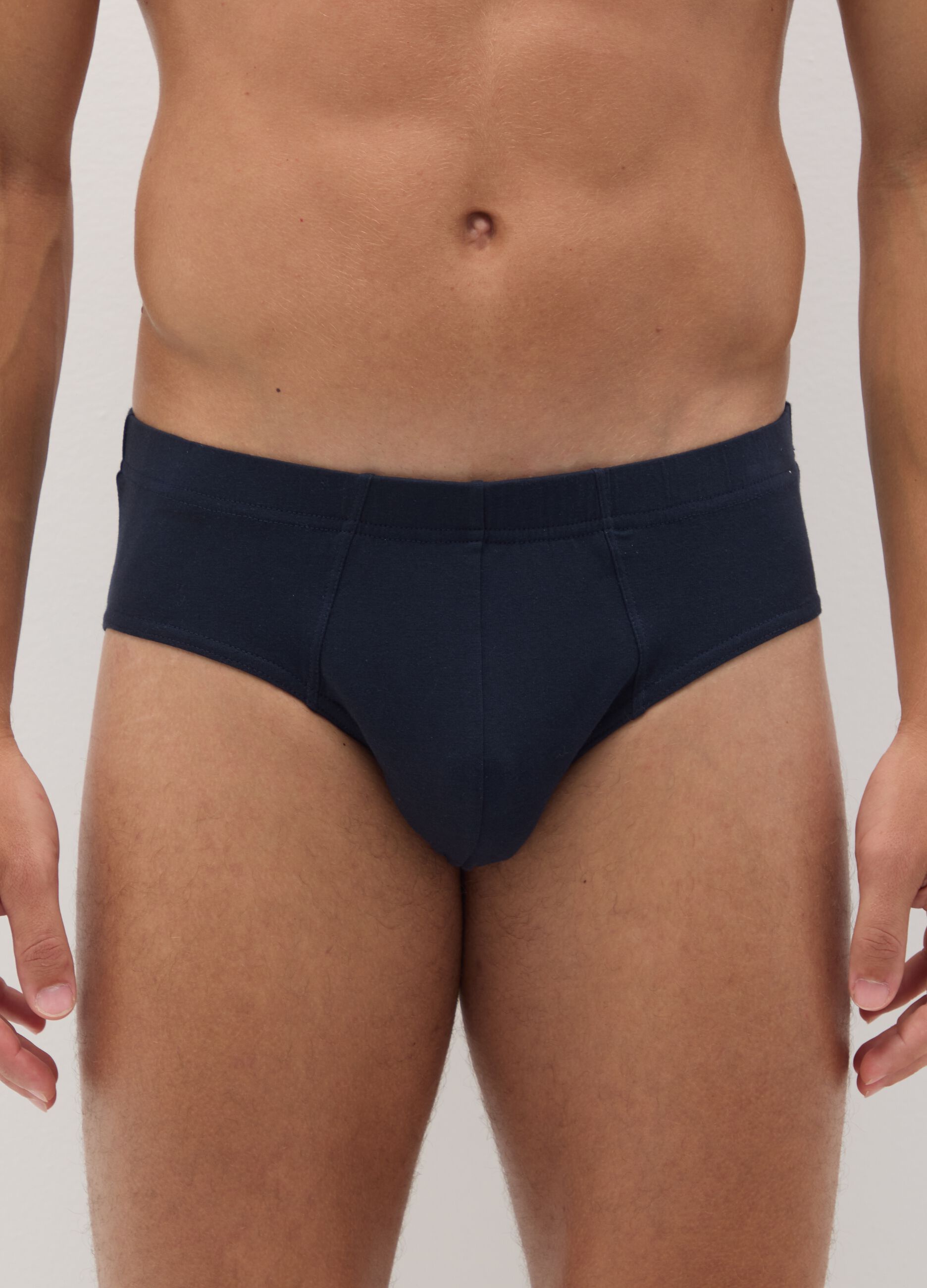 Blue cotton briefs regular fit