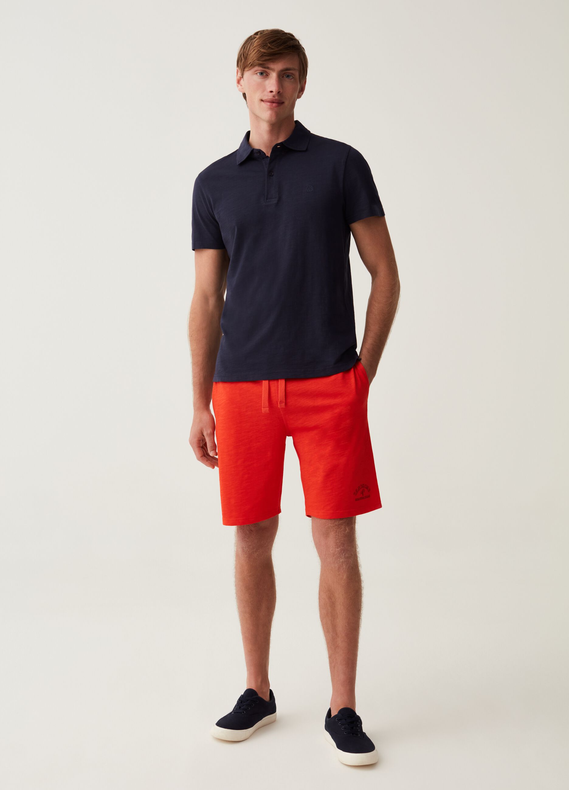 Bermuda jogger in felpa stampa Grand&Hills_0