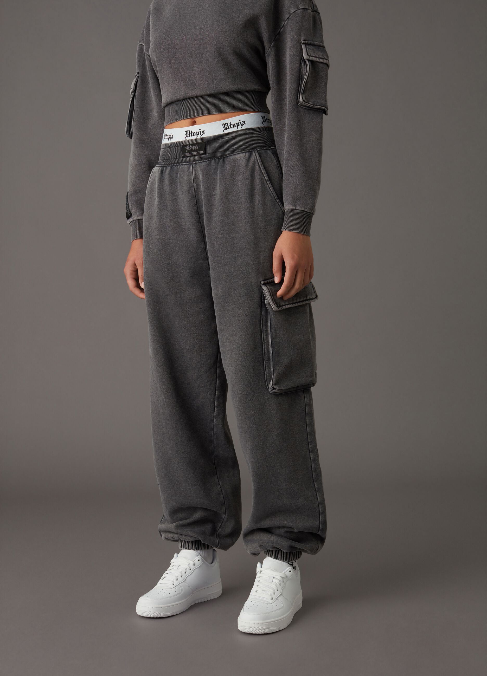 Jogger Cargo Sweatpants Vintage Grey_3