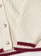 Cardigan bianco a maglia con ricamo cuore regular fit_3