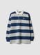 Multicolour striped rugby polo_0