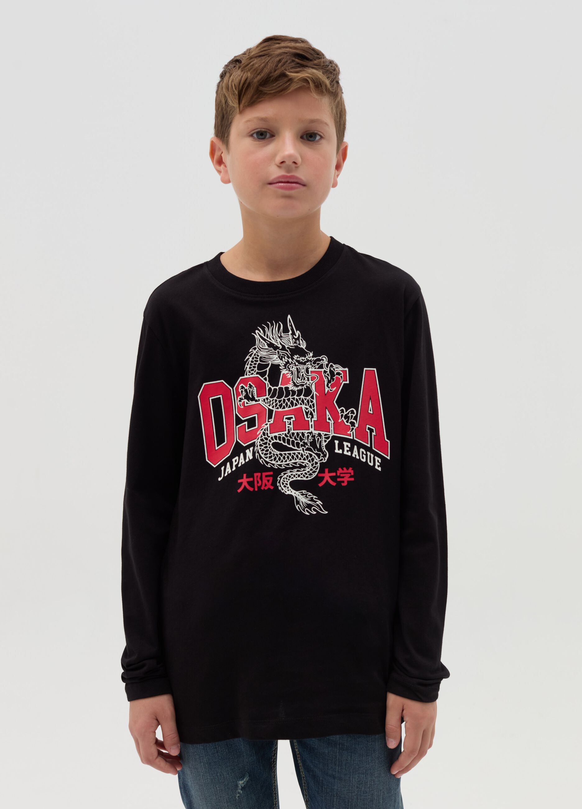 T-shirt con stampa "Osaka Japan League"
