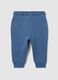 Blue cotton trousers for children_1