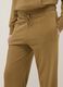 Brown cotton blend regular fit jogger trousers_3
