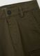 Green Stretch Cotton Blend Children's Trousers_2
