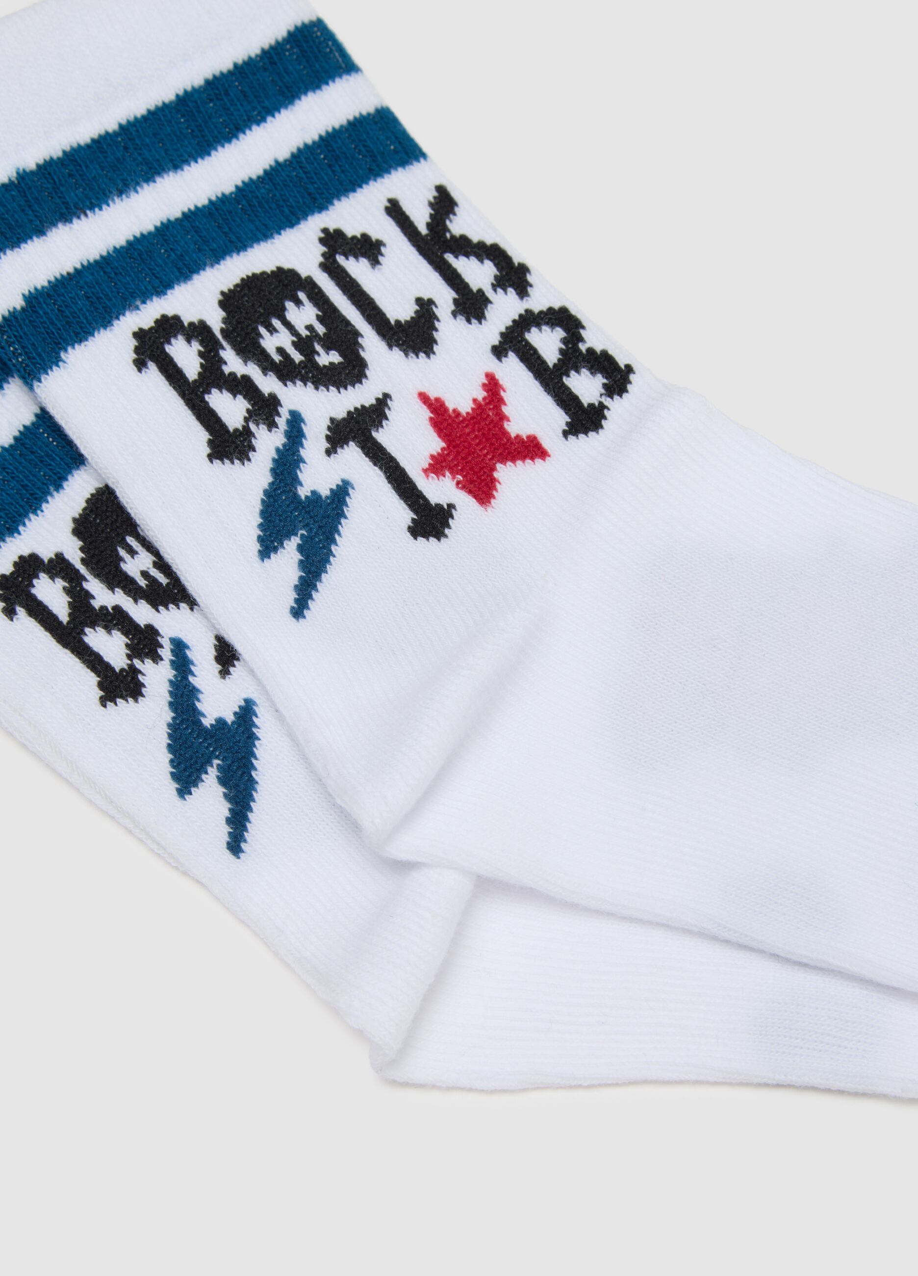 Children's multicolour cotton socks tripack