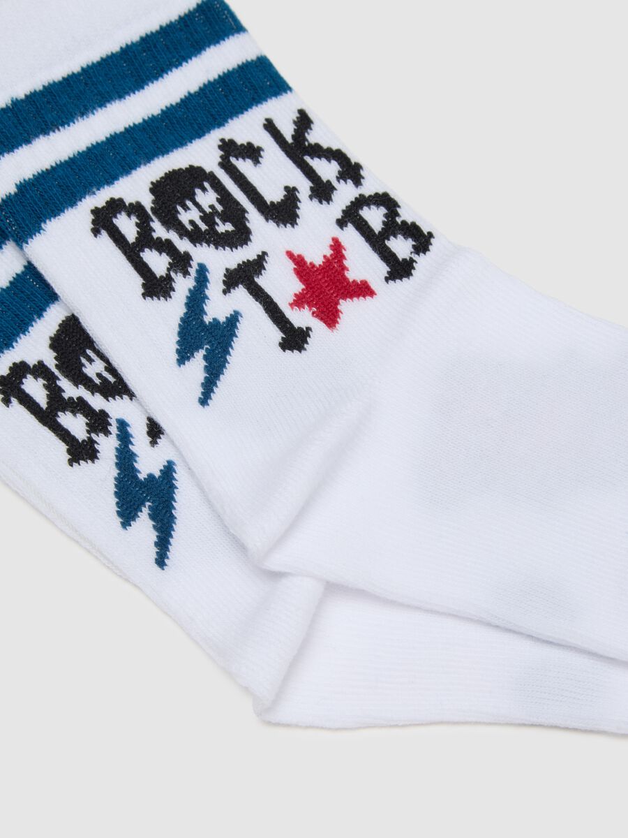 Children's multicolour cotton socks tripack_2