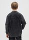 Boys' black long sleeve t-shirt in pure cotton_1