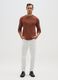 Brown pure cotton regular fit T-shirt_1