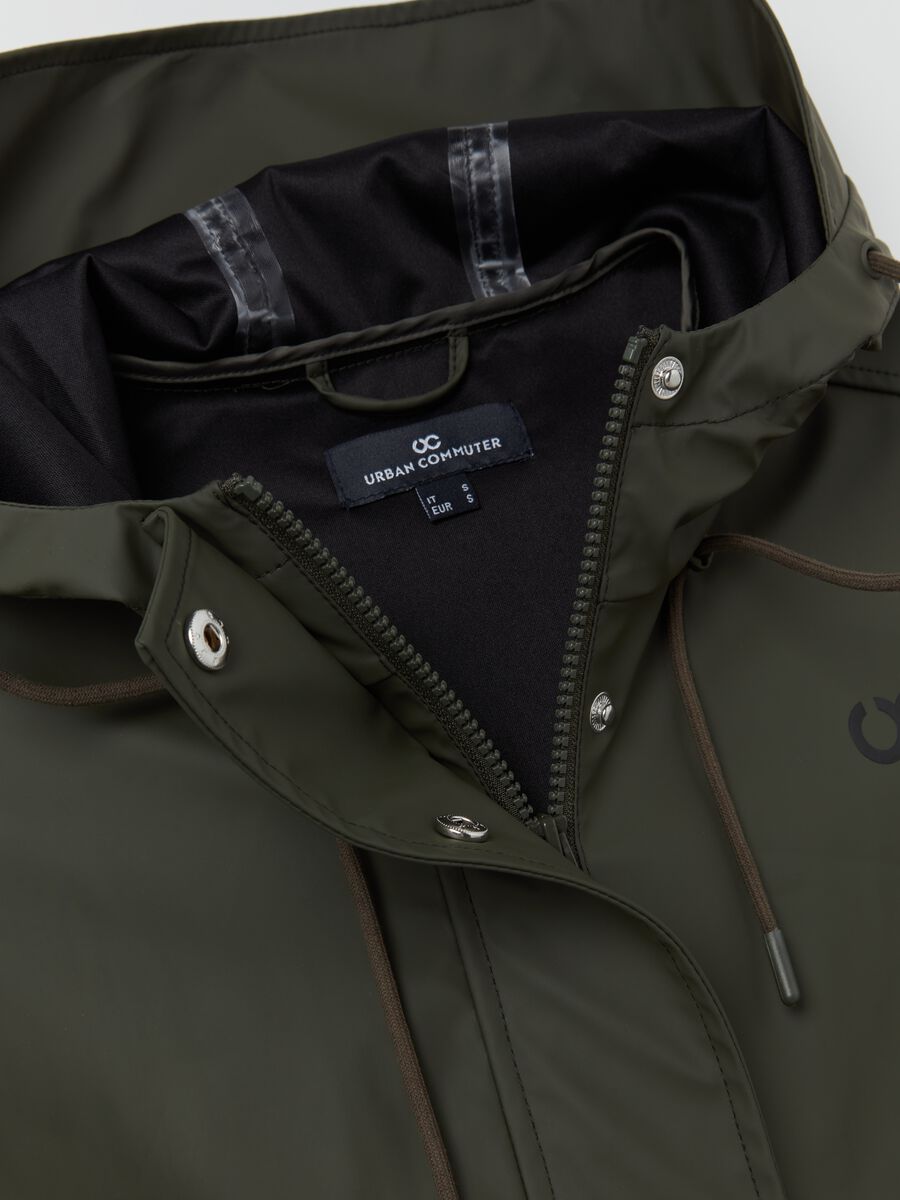Waterproof parka with logo print_5