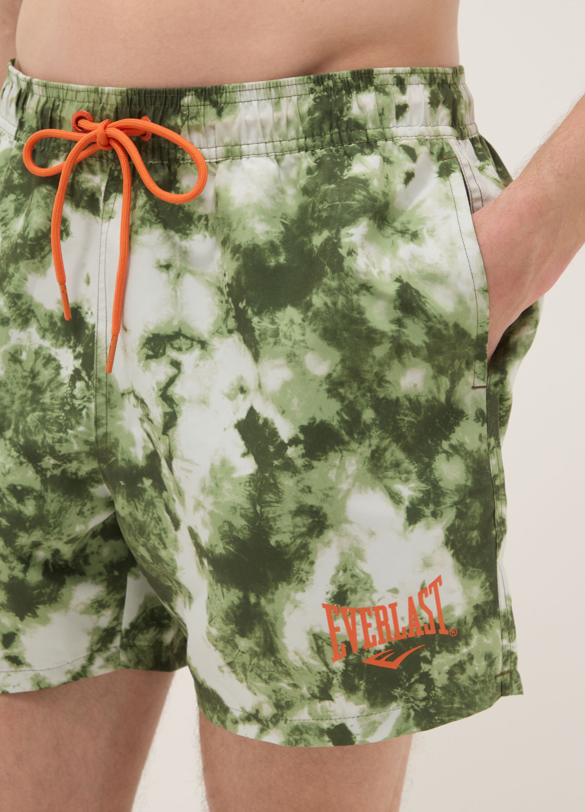 Boxer da mare multicolor regular fit con stampa Everlast