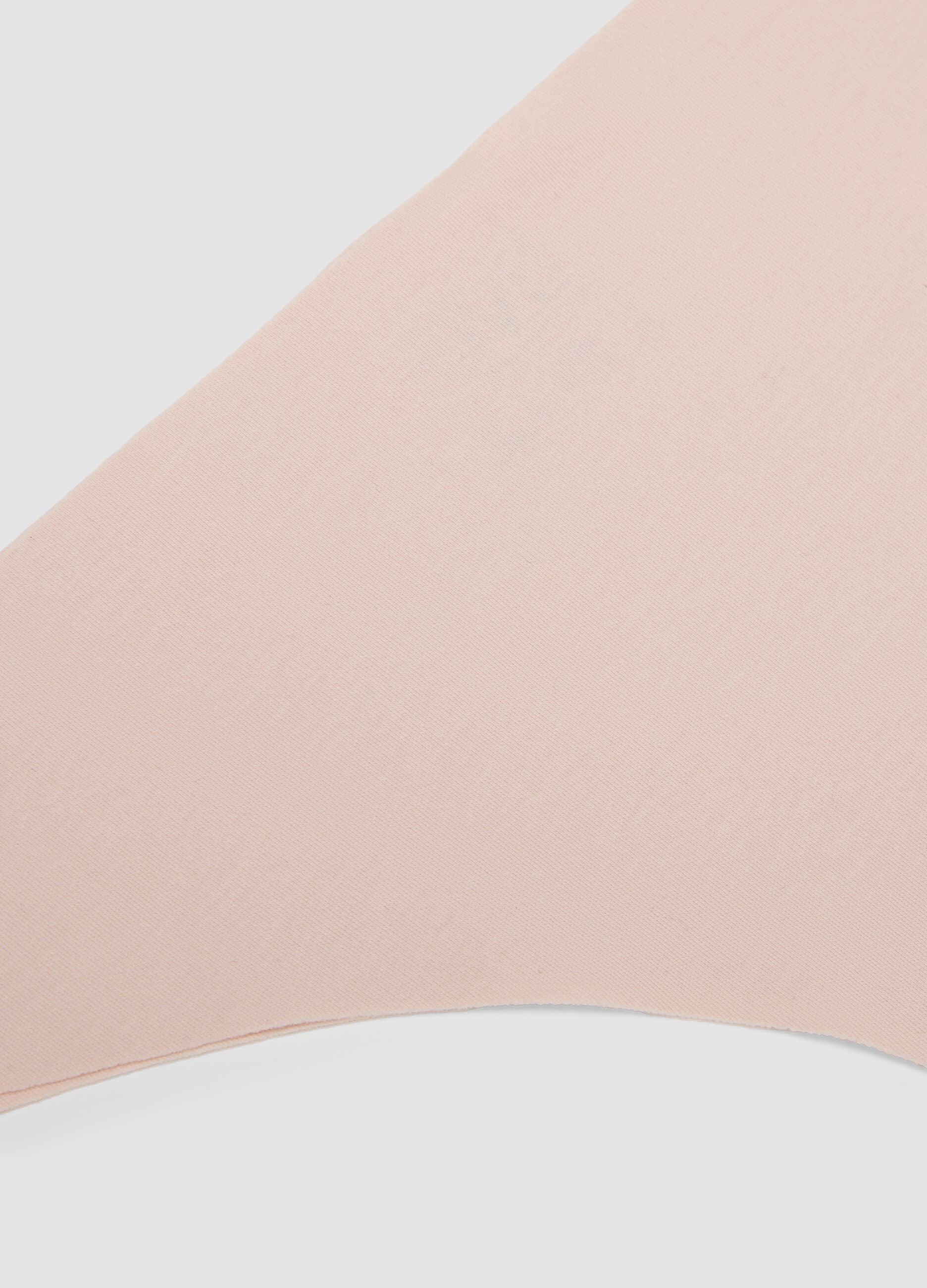 Slip brasiliana rosa in cotone organico elasticizzato