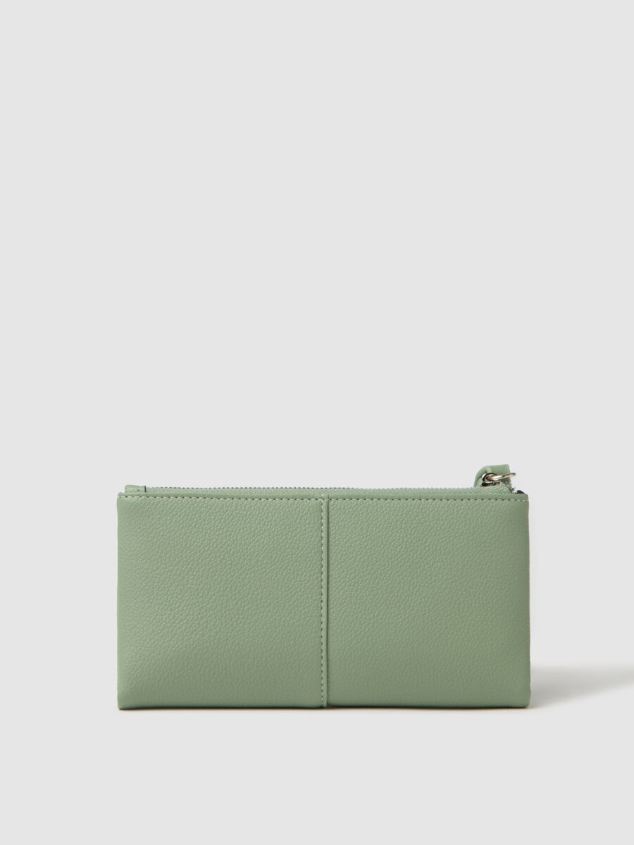Textured-effect green wallet_1