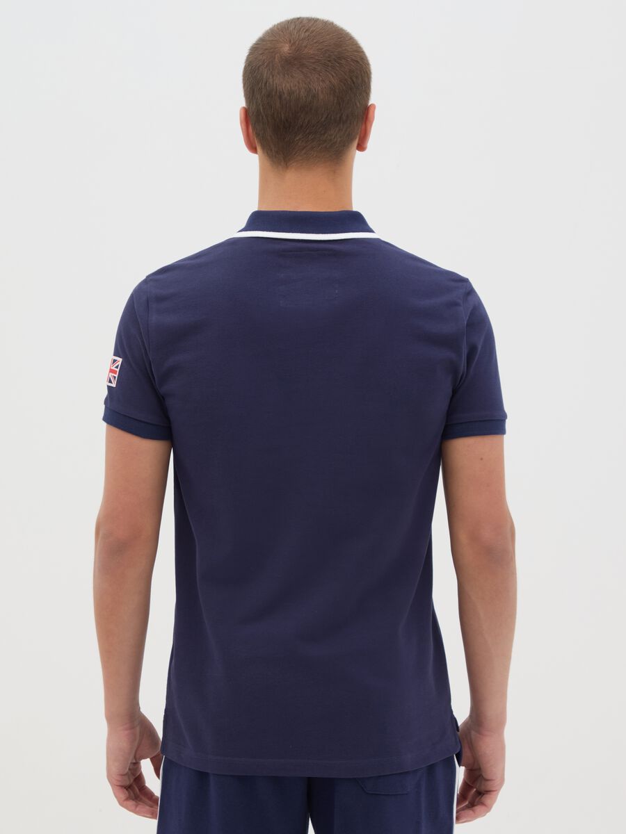 Men's Polo in Pure Multicolor Cotton_3