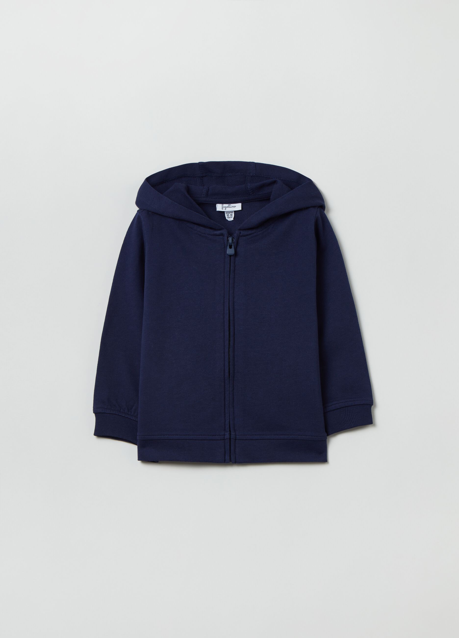 Full-zip in French Terry con cappuccio_0