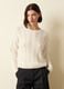 Cable-knit pullover with round neck_0