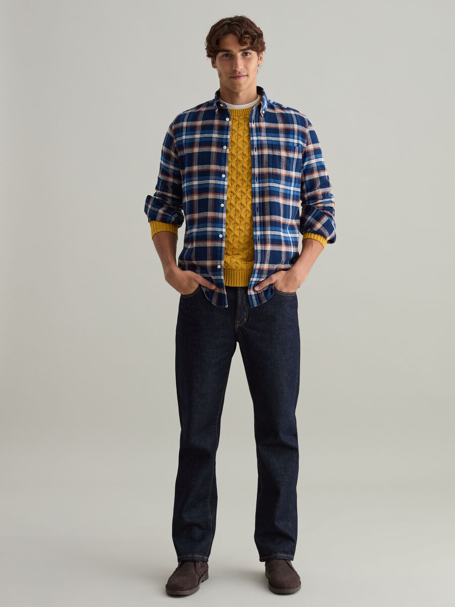 Flannel shirt with check pattern_1