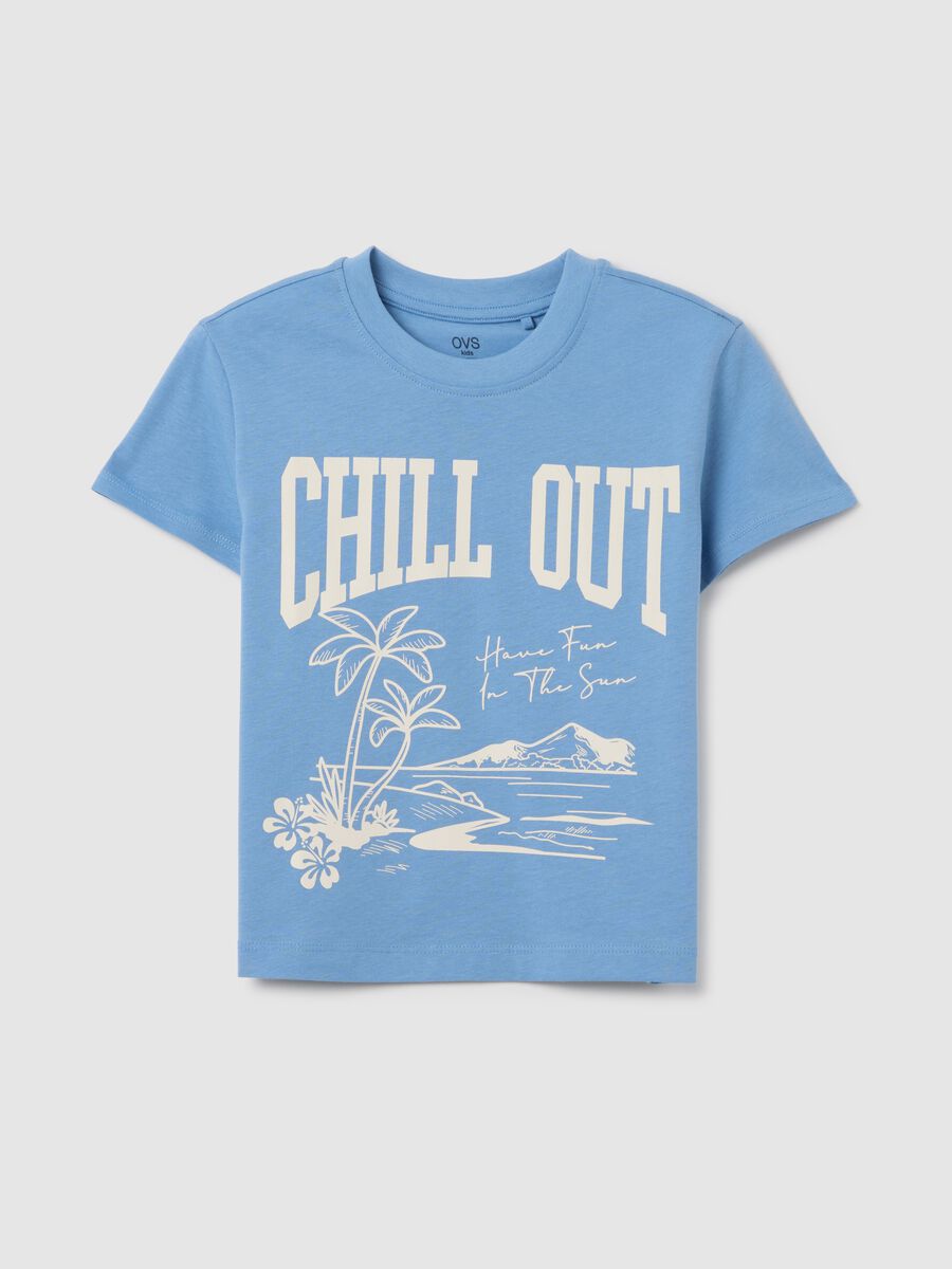 Girls' T-shirt in pure multicolour cotton regular fit with print_3
