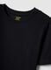 Black pure cotton regular fit T-shirt_5