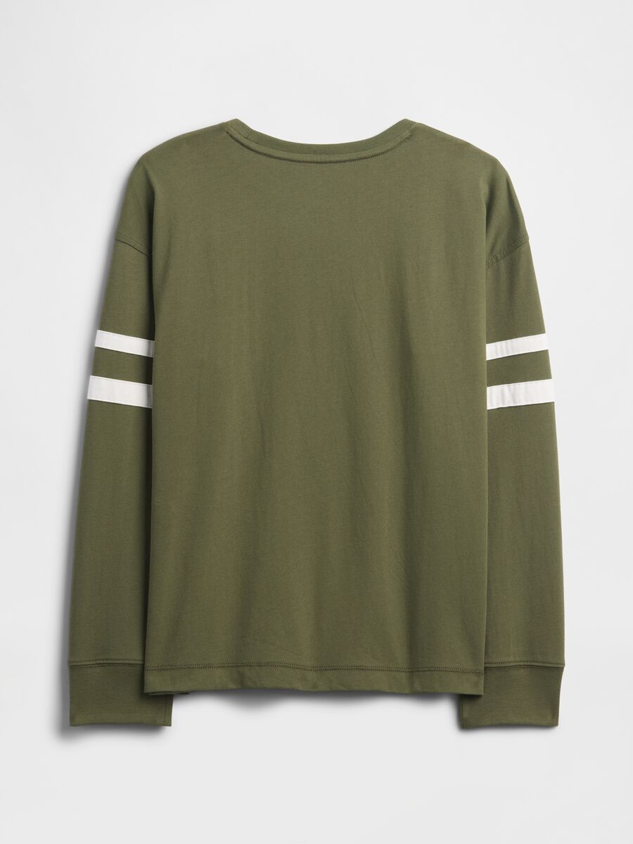 Green Long-Sleeve Cotton T-Shirt_1