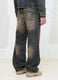 Vintage Wide-Leg Denim in Dark Blue_4