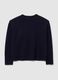 Blue pure wool sweater regular fit_4
