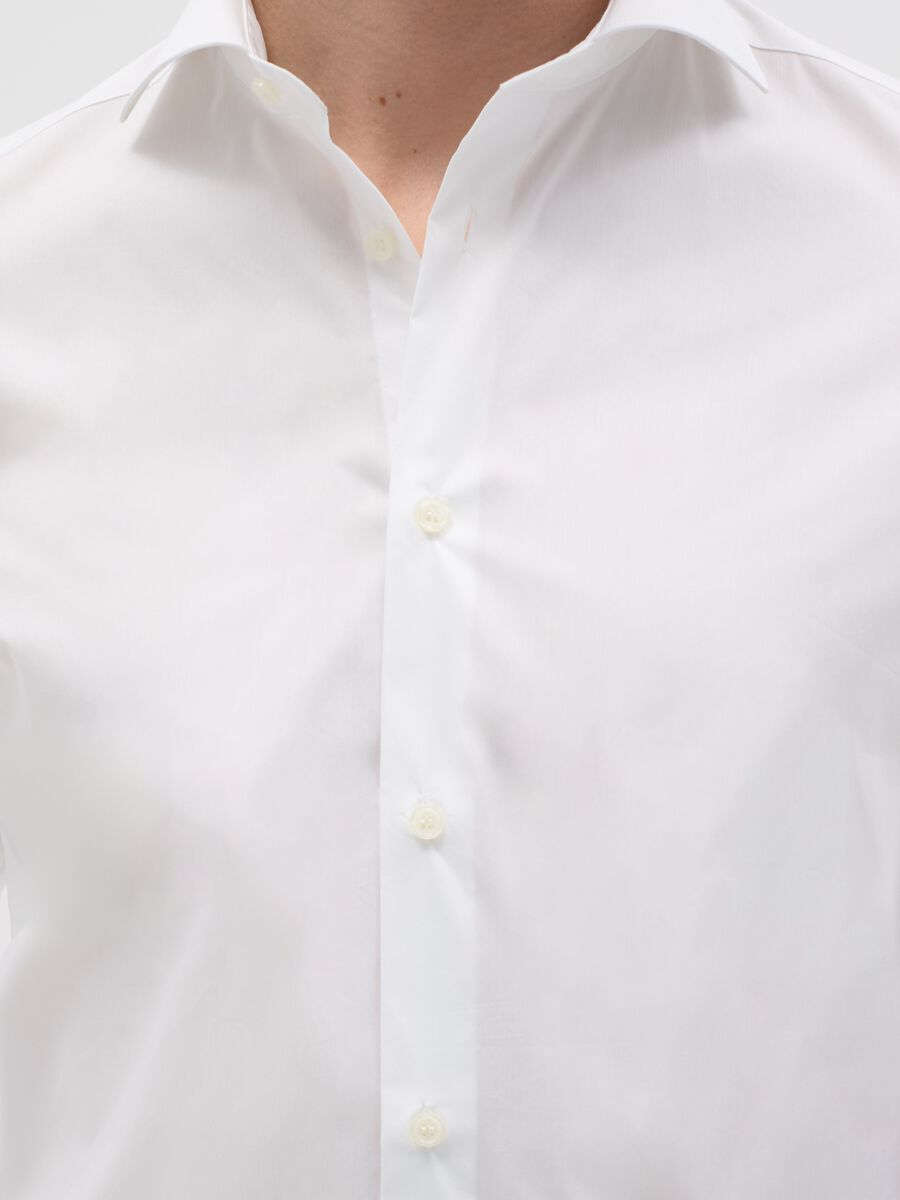 Solid colour slim fit shirt_1