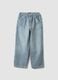 Boys&rsquo; multicolour striped pure cotton denim trousers, relaxed fit_3