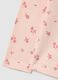 Girls' Pink Pure Cotton Top with Floral Print_3