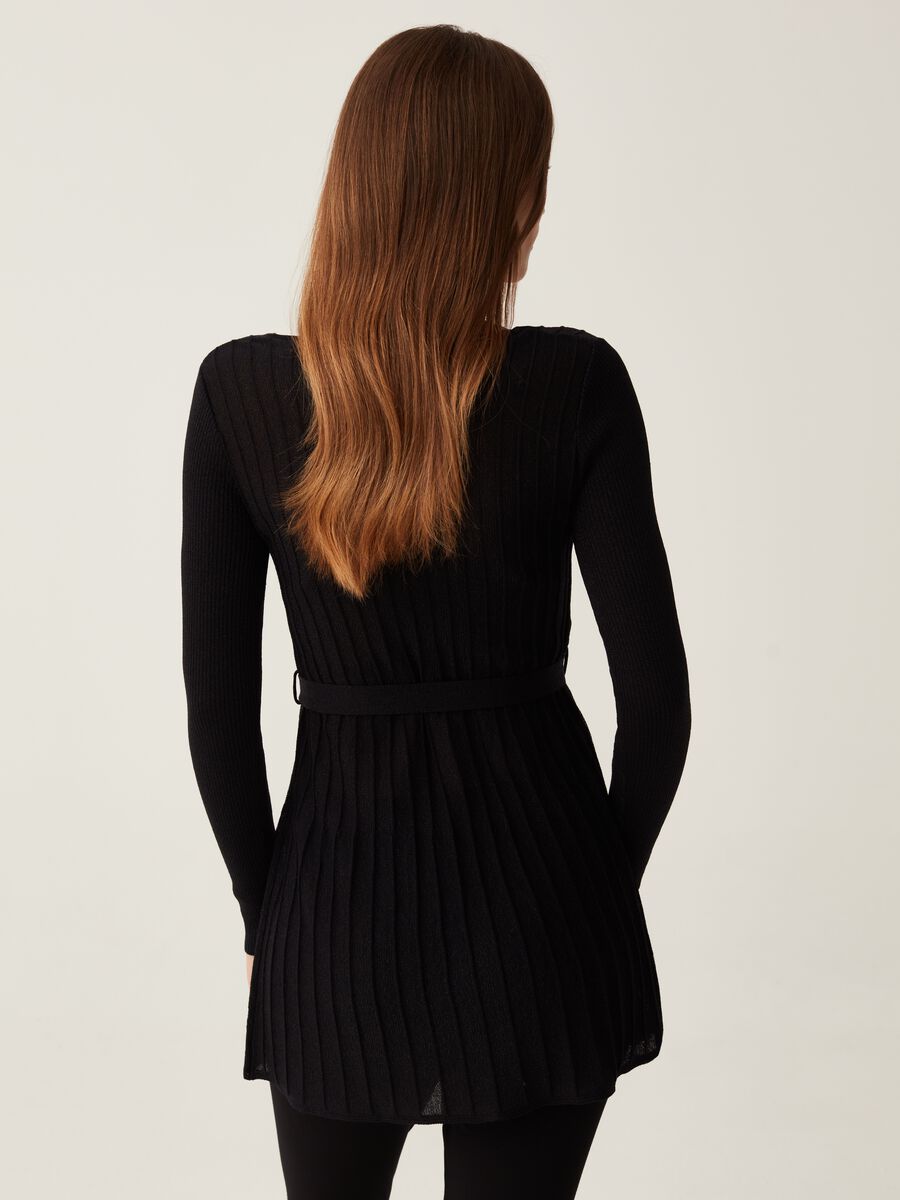 Maglia premaman in lurex con cintura_3