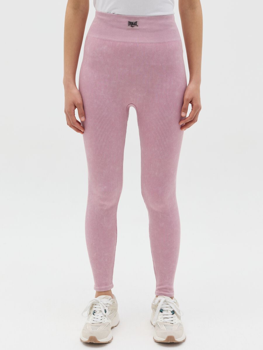 Stretch ribbed leggings_1