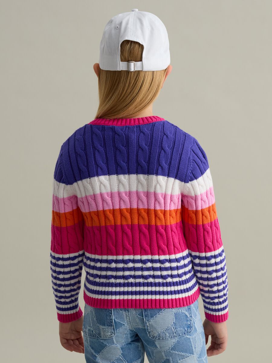 Pullover with cable-knit design_1