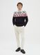 Multicolour regular fit jumper with jacquard pattern_1