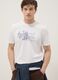 White pure cotton regular-fit printed T-shirt_2