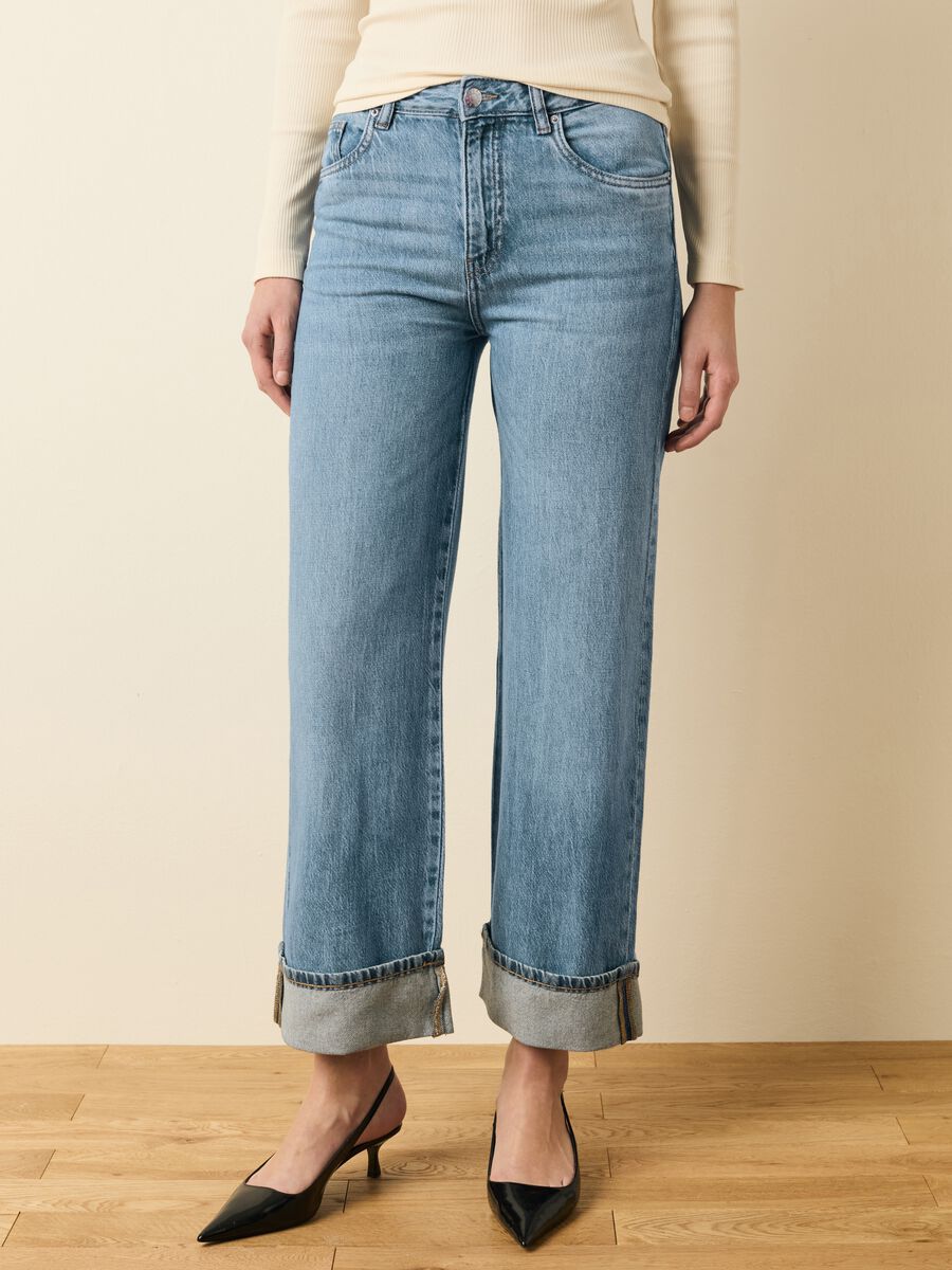Wide-leg culotte jeans_1