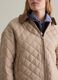 Short quilted jacket with collar in corduroy_3