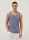 Blue pure cotton vest top_1