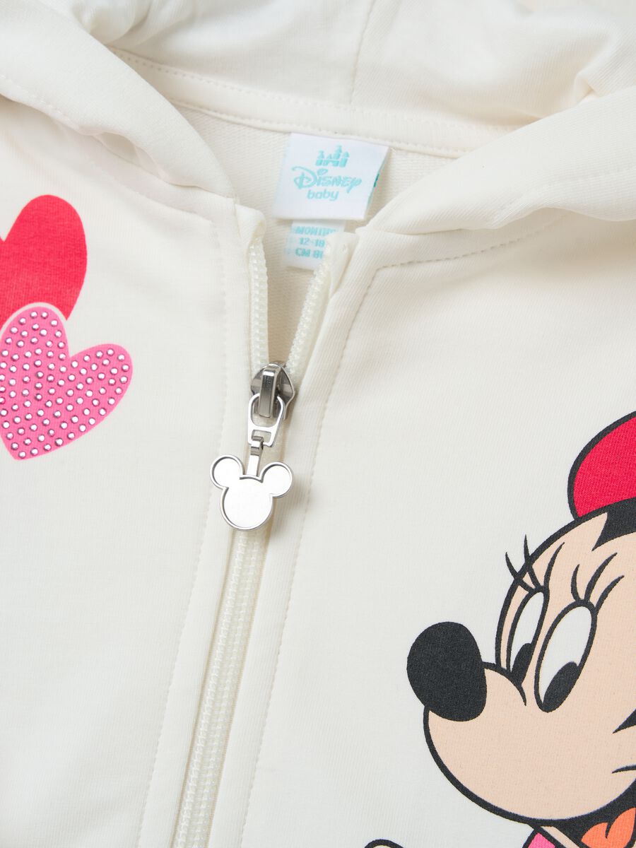 Full-zip in French Terry with Minnie Mouse print_3