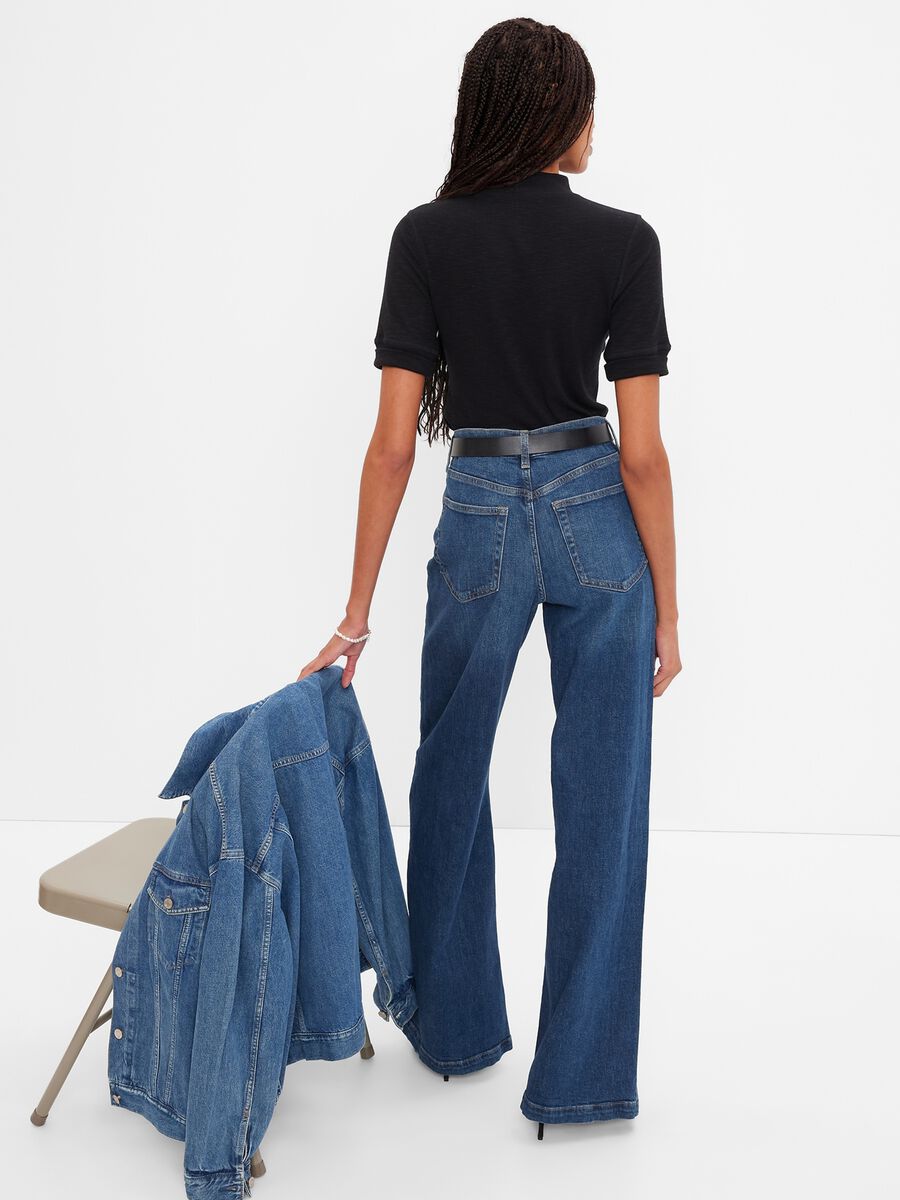 Wide-leg jeans with high waist_1