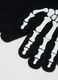 Black Skeleton Print Gloves_2