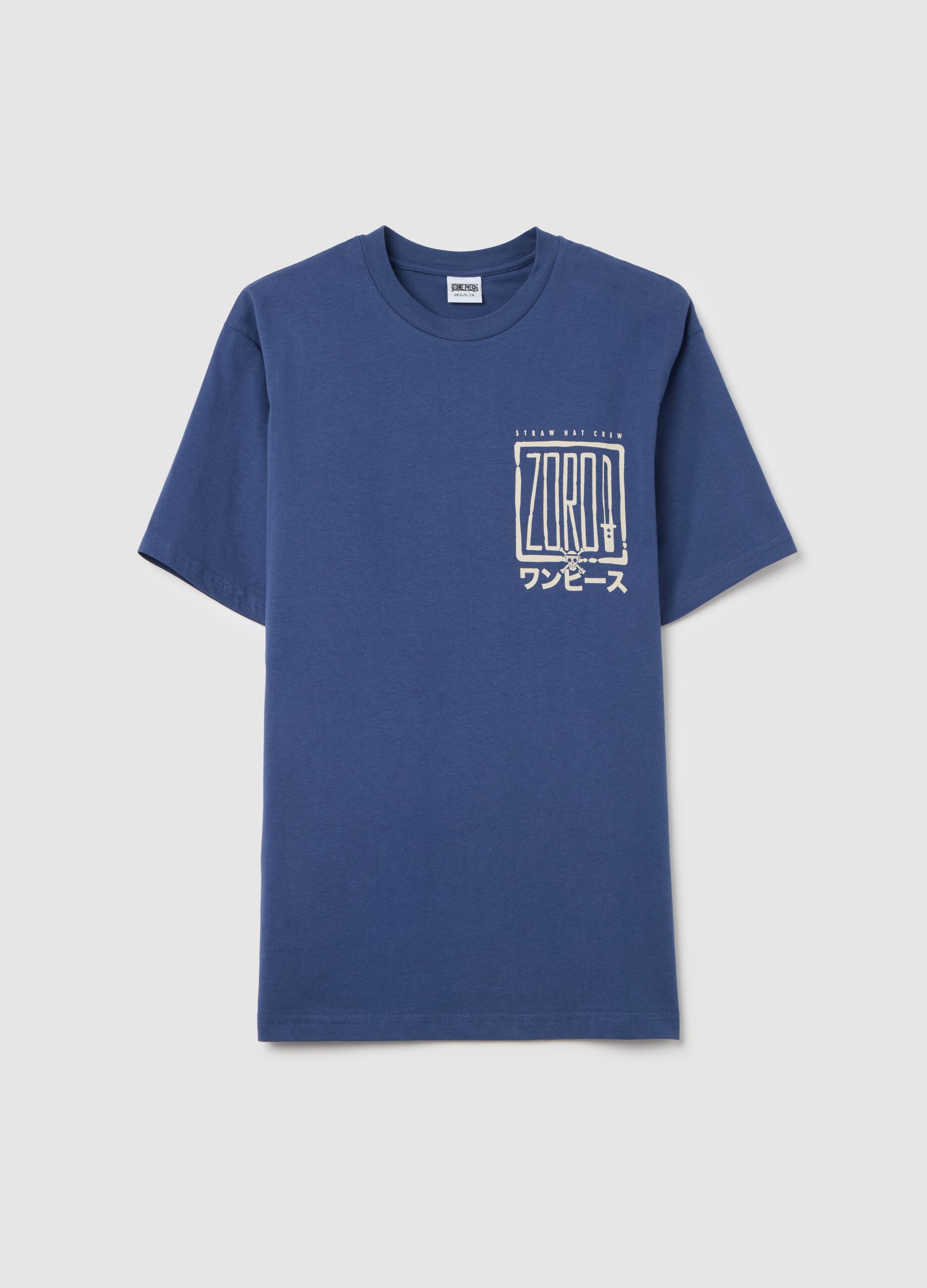 T-shirt in cotone stampa Zoro 