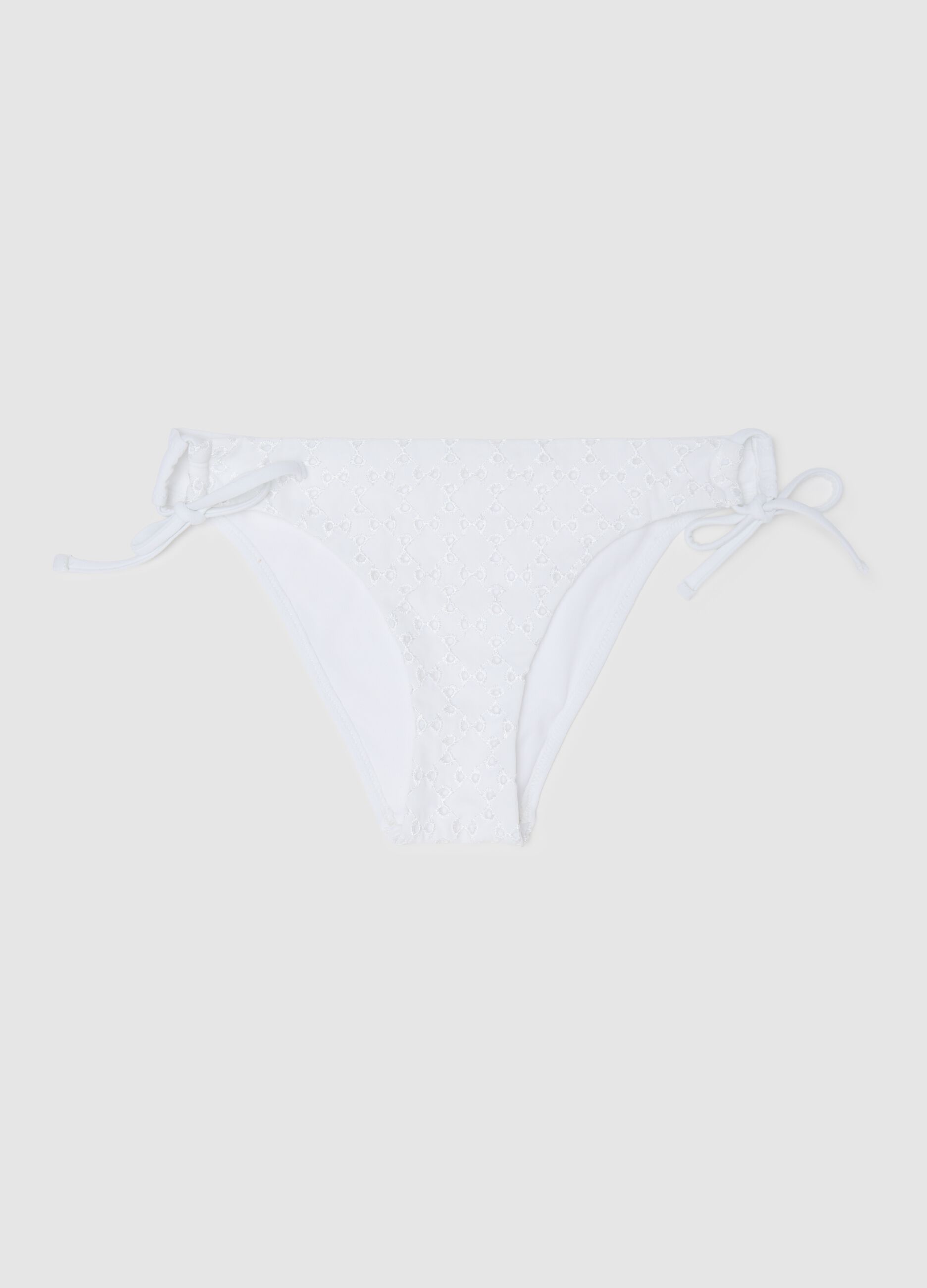 White Elastic Women's Bikini