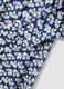 Blue pure cotton kaftan with floral print_5